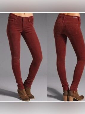 Citizens Of Humanity Burgundy Skinny Corduroy Jeans